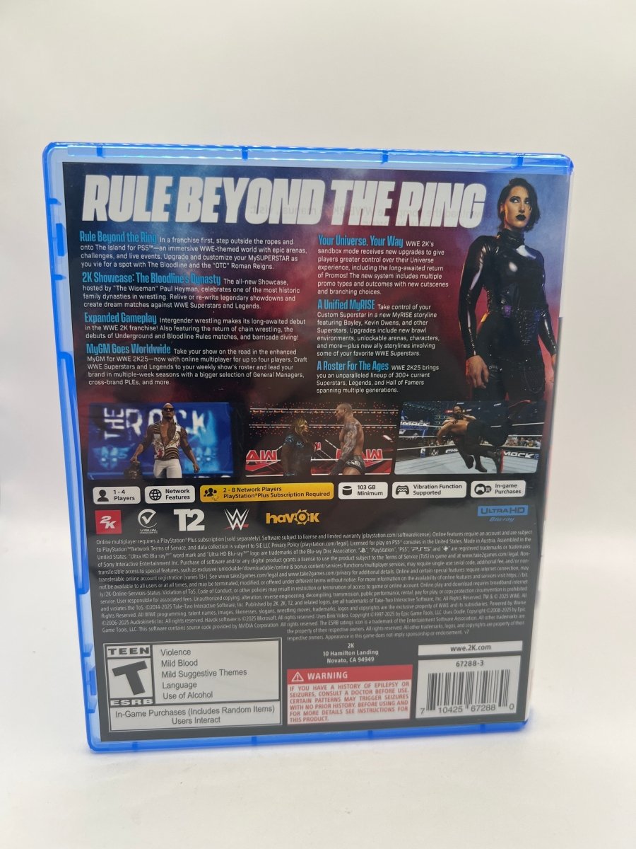 WWE 2K25 SIGNED ON DISC/LIMITED EDITION CARD DOC GALLOWS/KARL ANDERSON CL01 (CIB) PlayStation 5