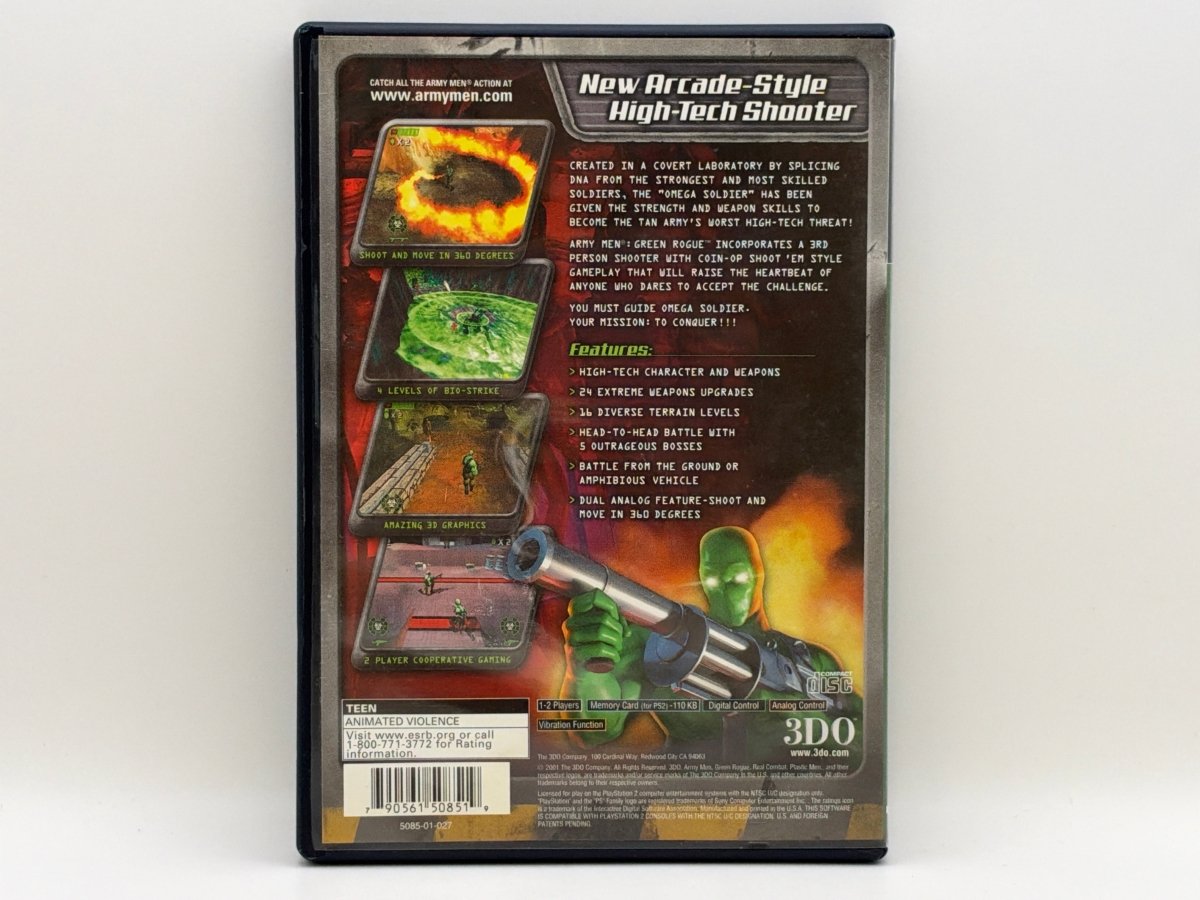 Army Men Green Rogue CL01 (CIB) PlayStation 2