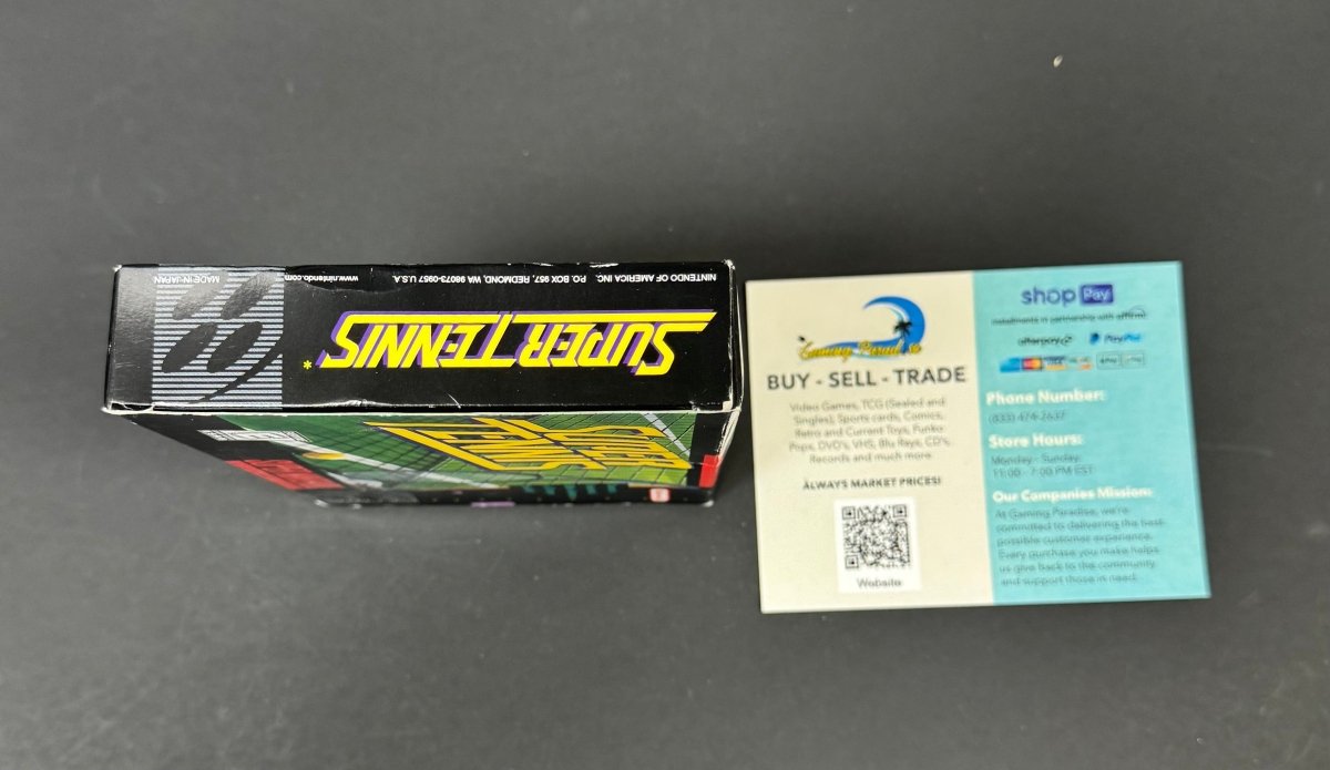 Super Tennis Super Nintendo CL 01