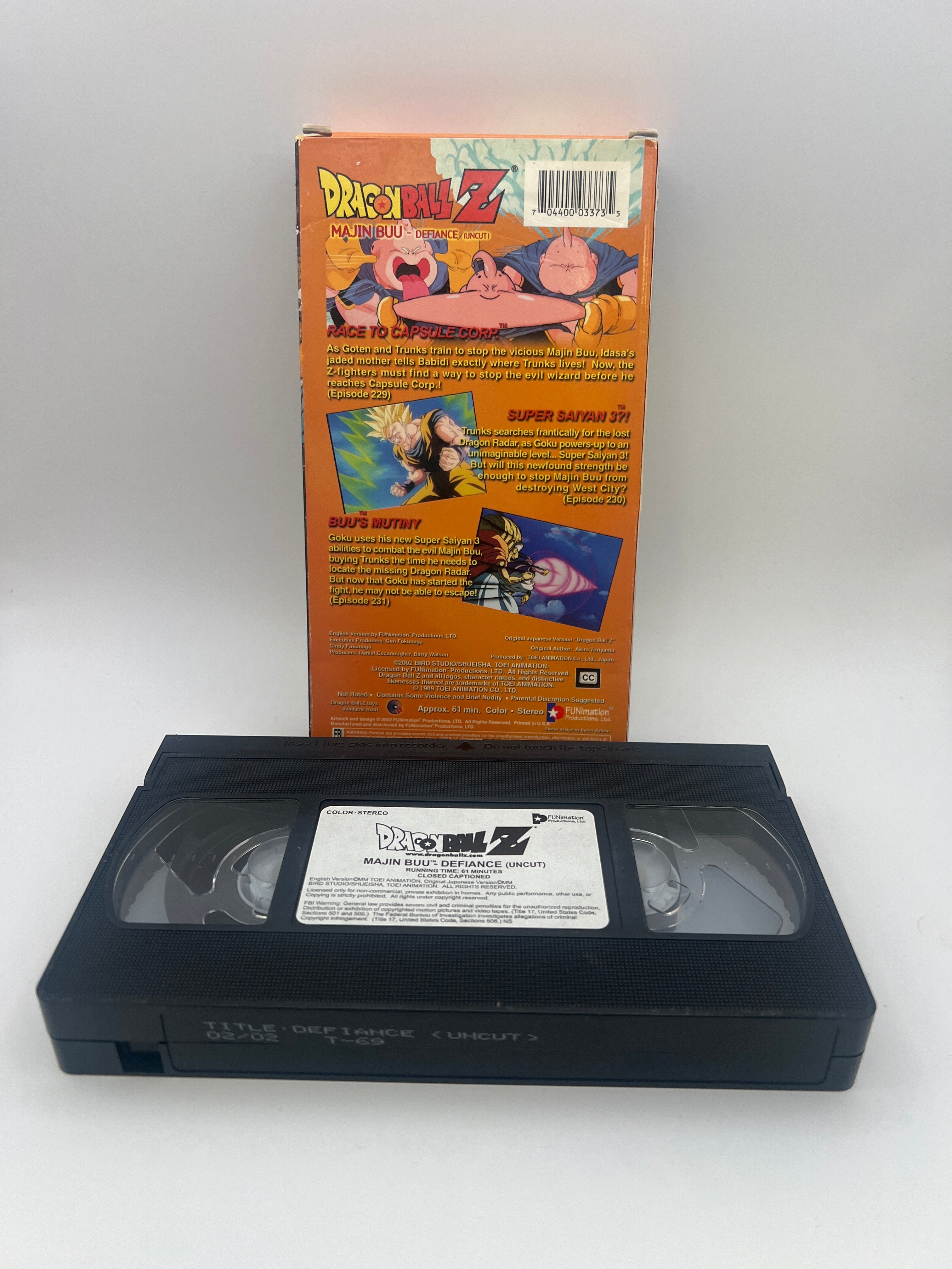 Dragon Ball Z - Majin Buu: Defiance (Uncut) (2002) Used VHS