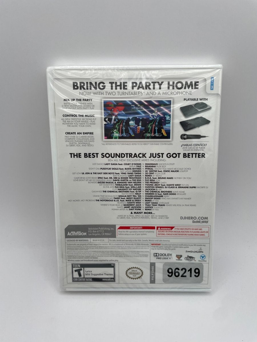 DJ Hero 2 CL01 (New) Nintendo Wii
