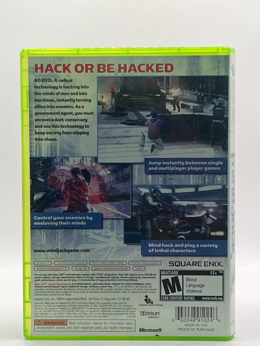 Mindjack CL02 (CIB) Xbox 360