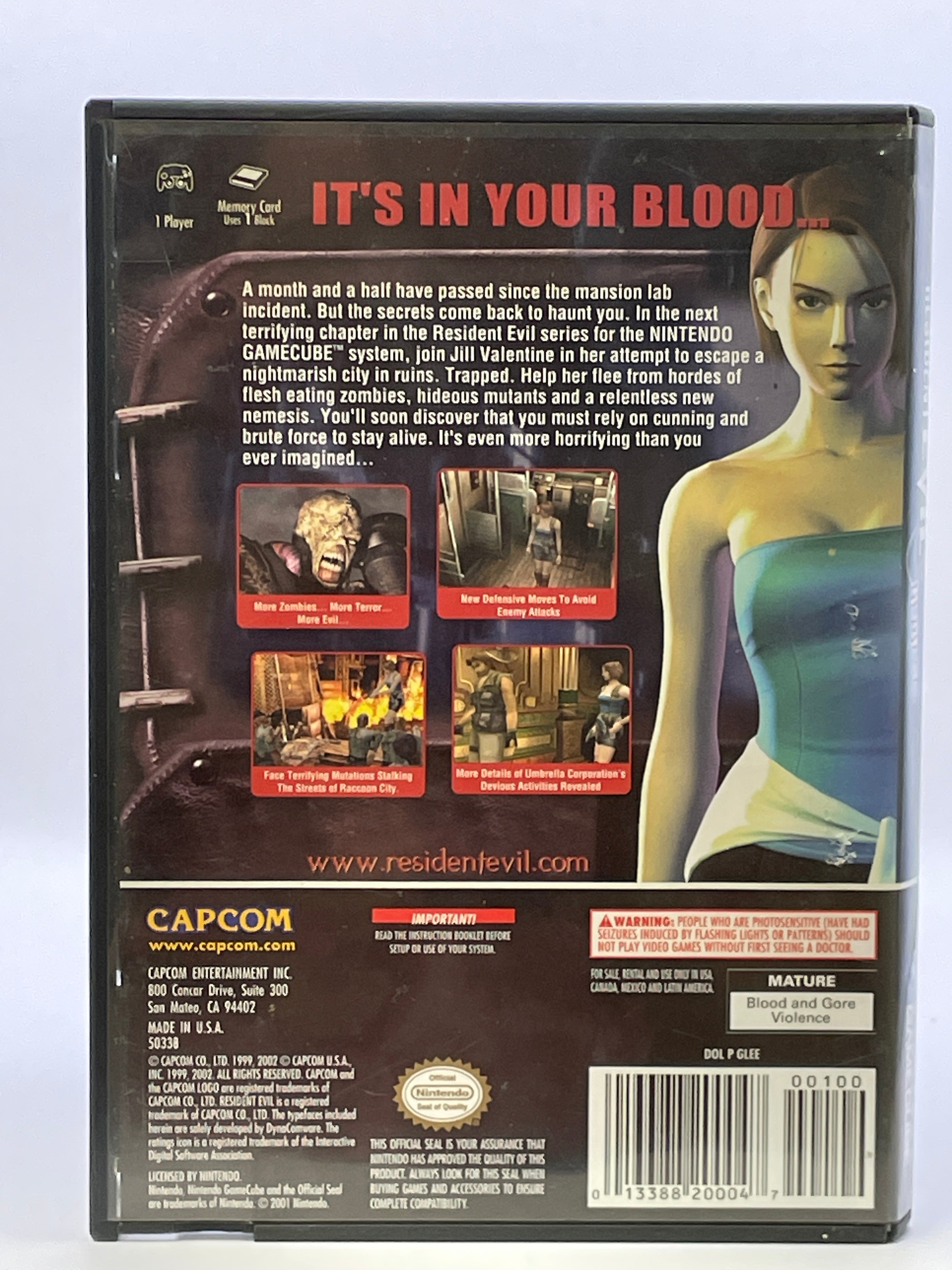 Resident Evil 3 Nemesis CL02 (CIB) Gamecube