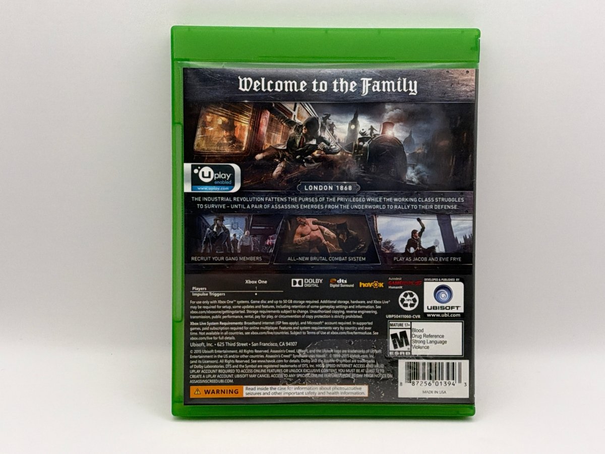 Assassin's Creed: Syndicate [Limited Edition] CL02 (CIB) Xbox One