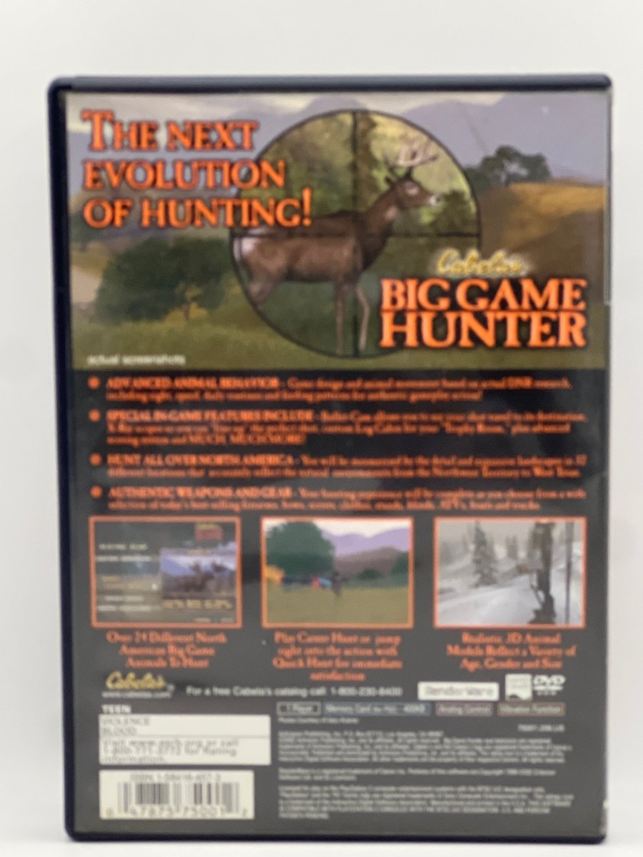 Cabela's Big Game Hunter CL01 (CIB) PlayStation 2