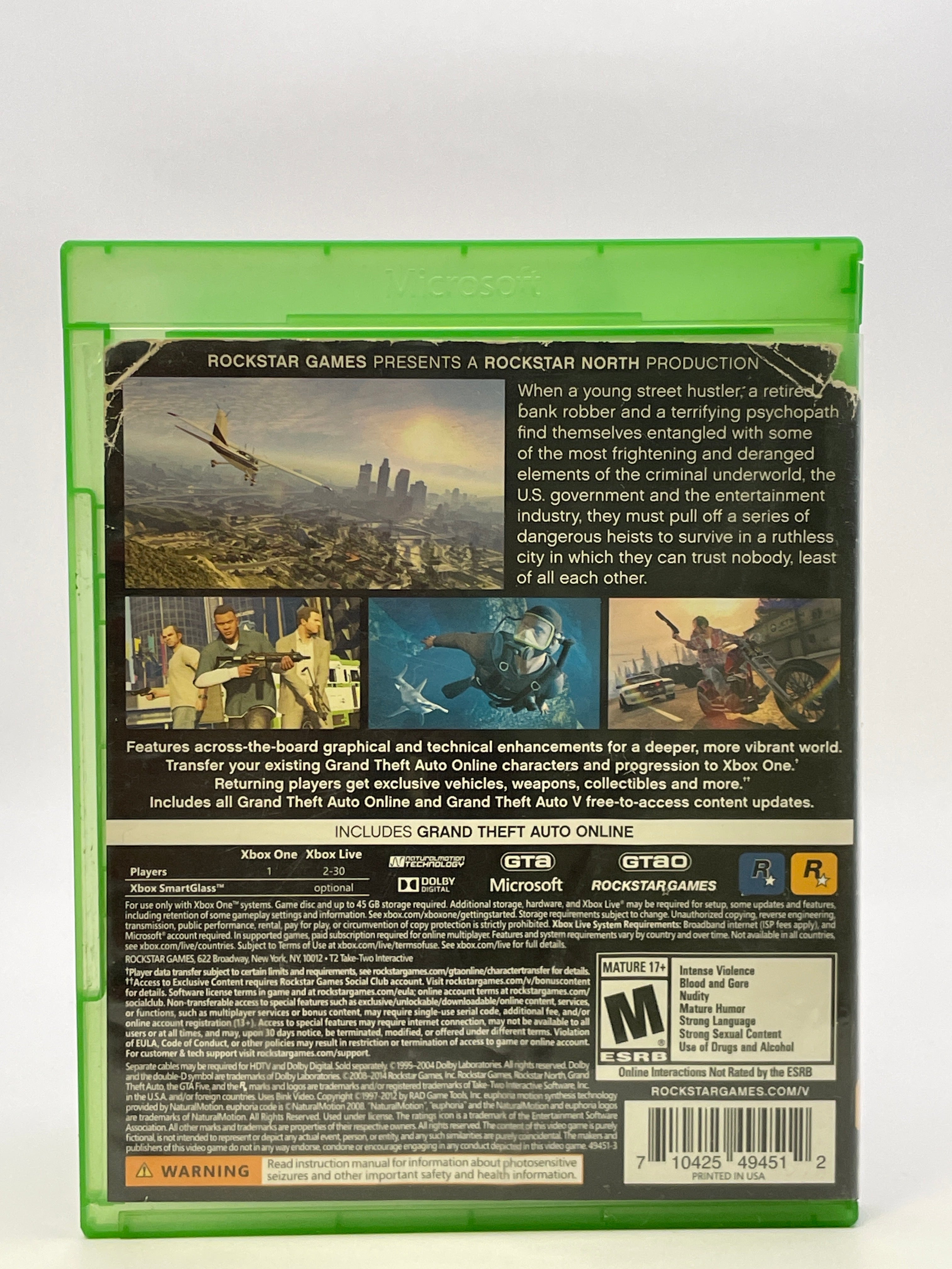Grand Theft Auto V CL01 (CIB) Xbox One