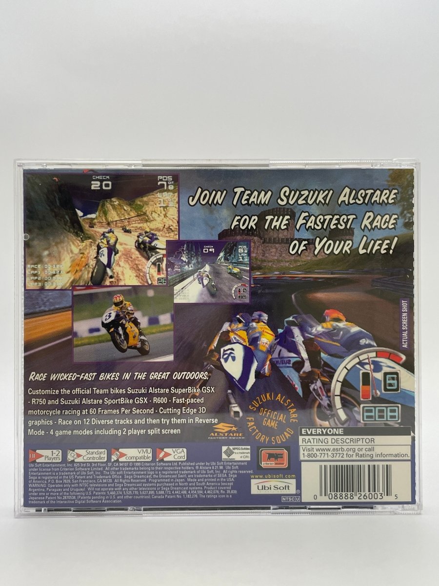Suzuki Alstare Extreme Racing CL01 (CIB) Sega Dreamcast