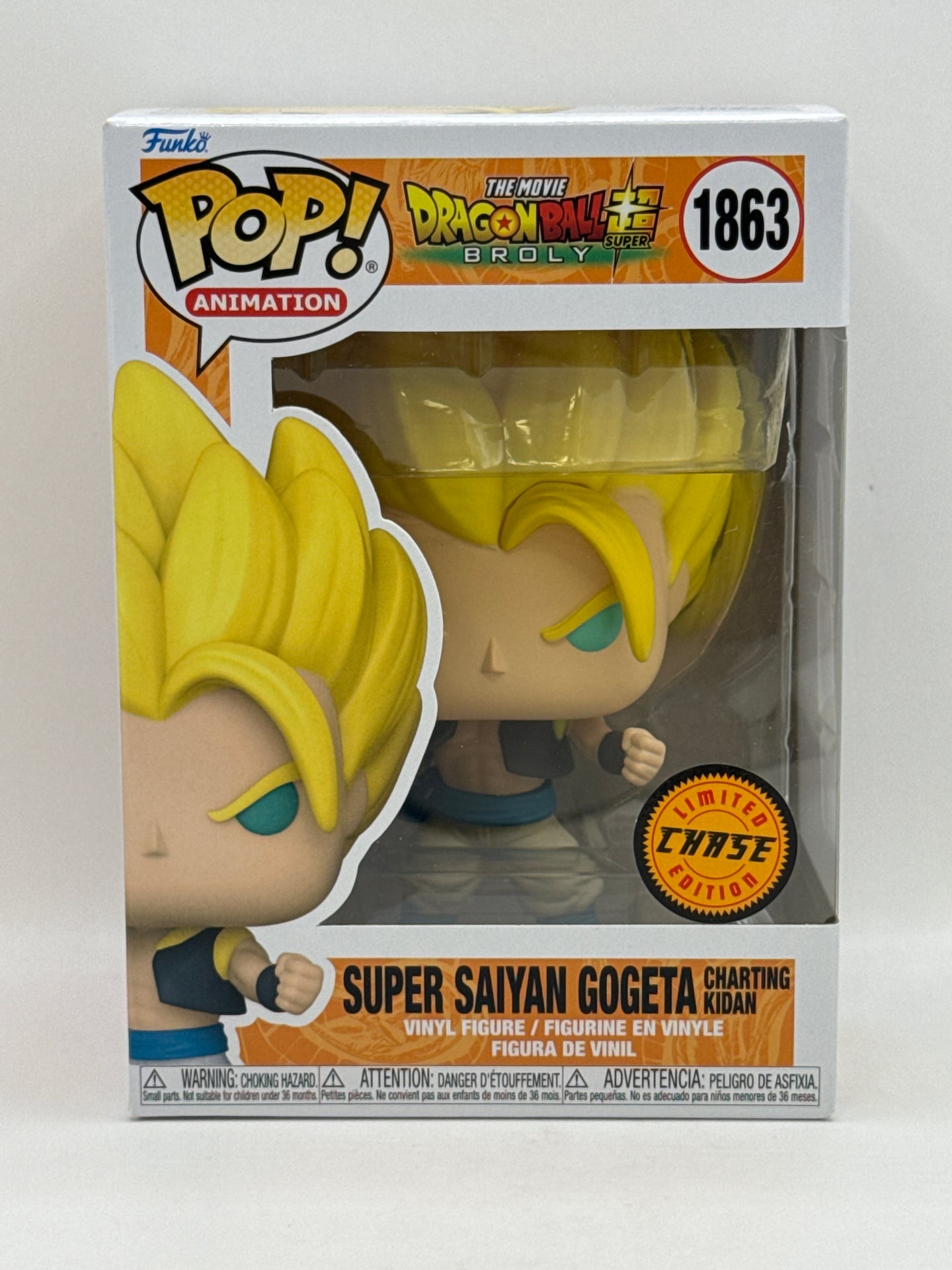 Dragon Ball Super Broly: Super Saiyan Gogeta Charting Kidan - Chase  #1863 Funko Pop