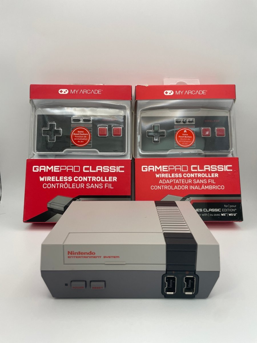 Nintendo NES Mini Classic Edition Console with 2 New Wireless Controllers