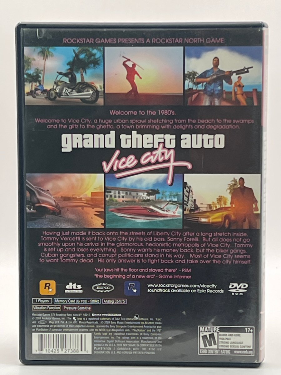 Grand Theft Auto Vice City [Greatest Hits] CL01 (CIB) PlayStation 2