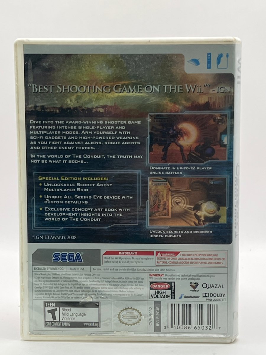 The Conduit CL01 (CIB) Nintendo Wii