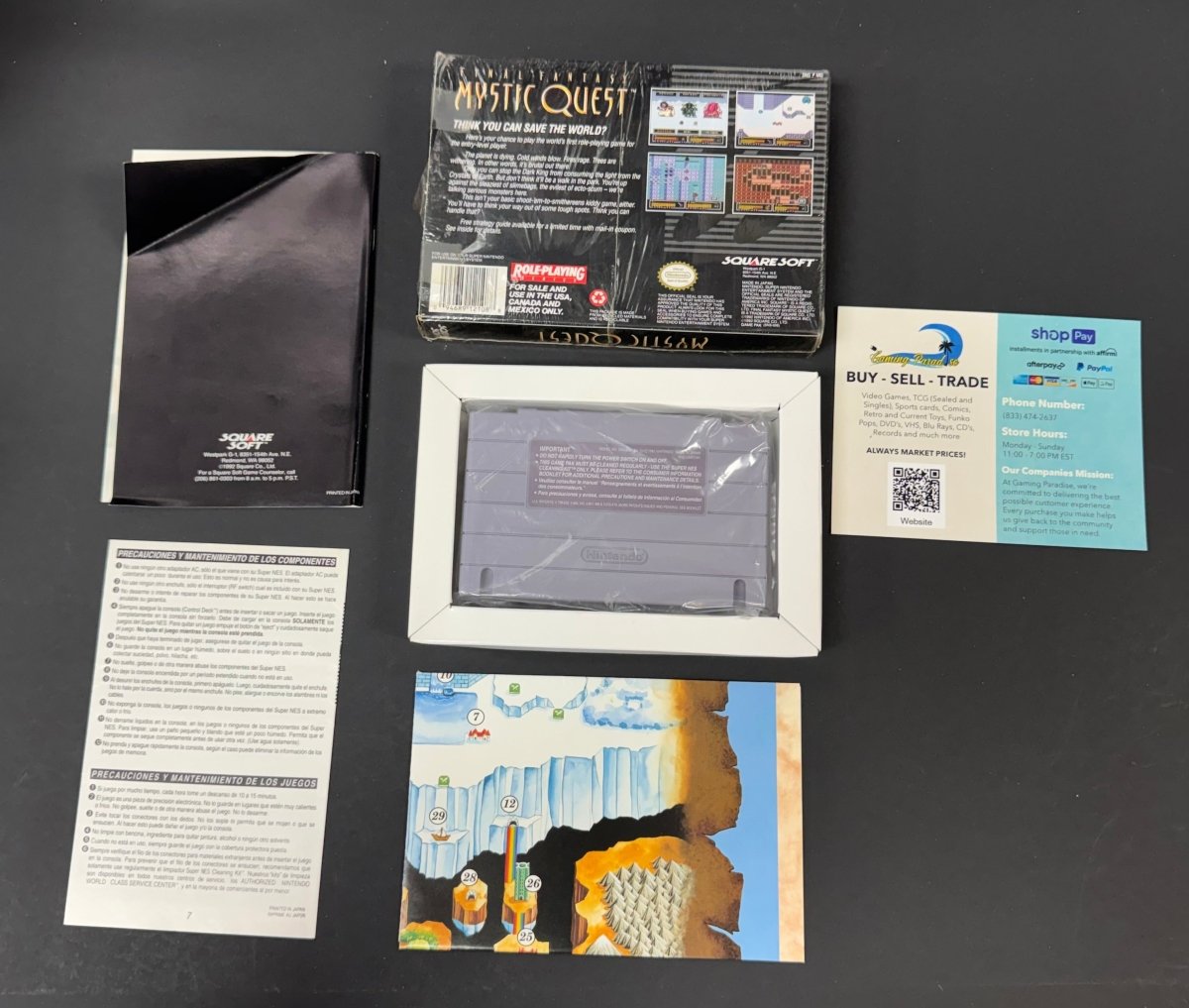Final Fantasy Mystic Quest Super Nintendo CL 01