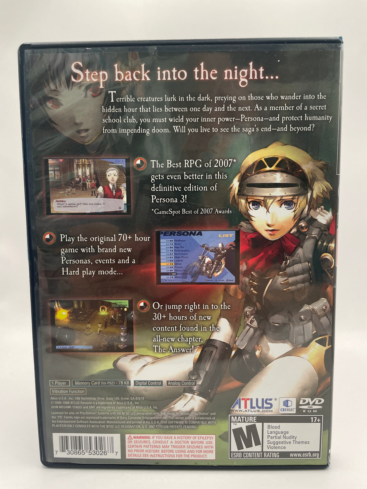 Shin Megami Tensei: Persona 3 FES CL01 (CIB) PlayStation 2