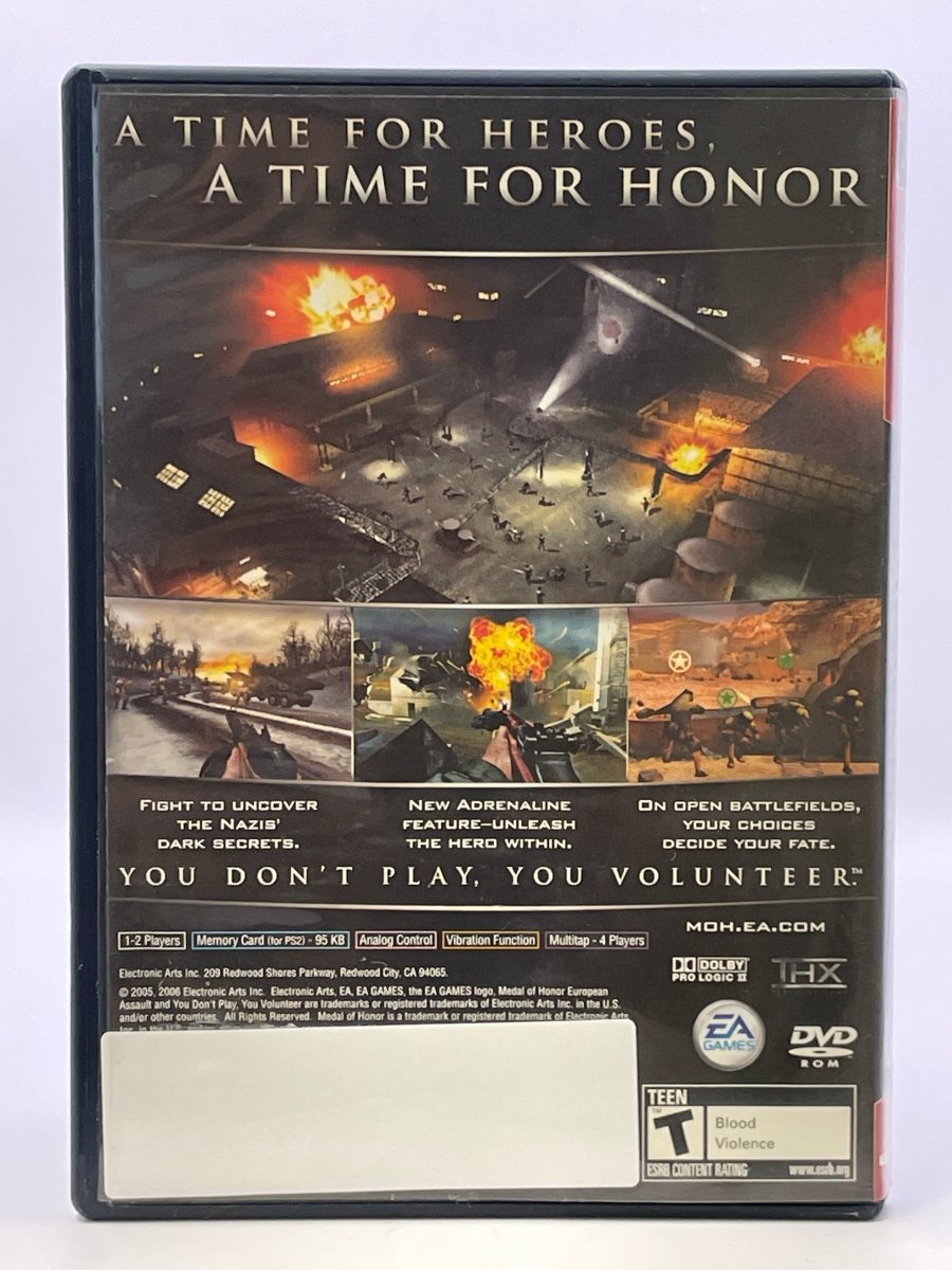 Medal of Honor European Assault [Greatest Hits] CL01 (CIB) PlayStation 2