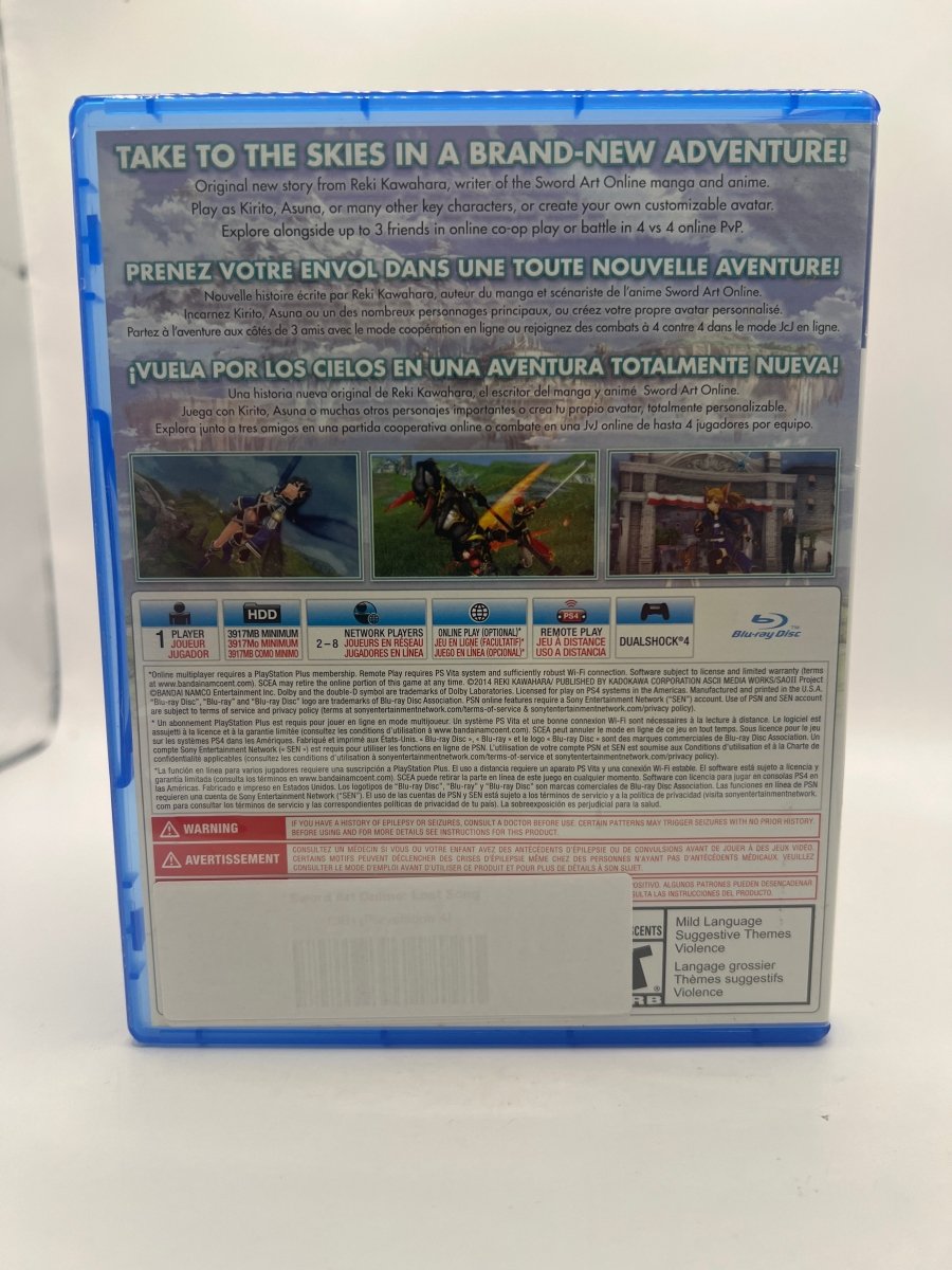 Sword Art Online: Lost Song CL01 (CIB) PlayStation 4