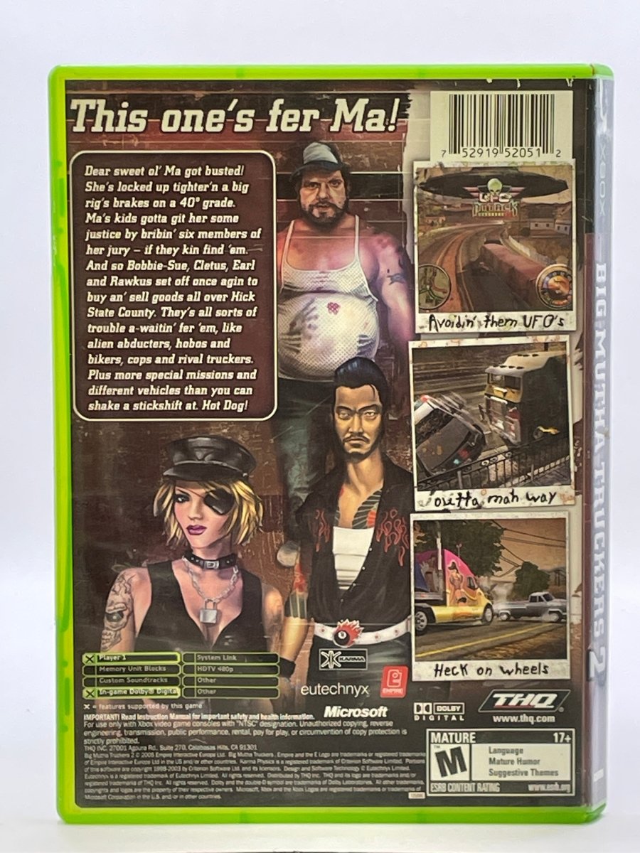 Big Mutha Truckers 2 CL01 (CIB) Original Xbox