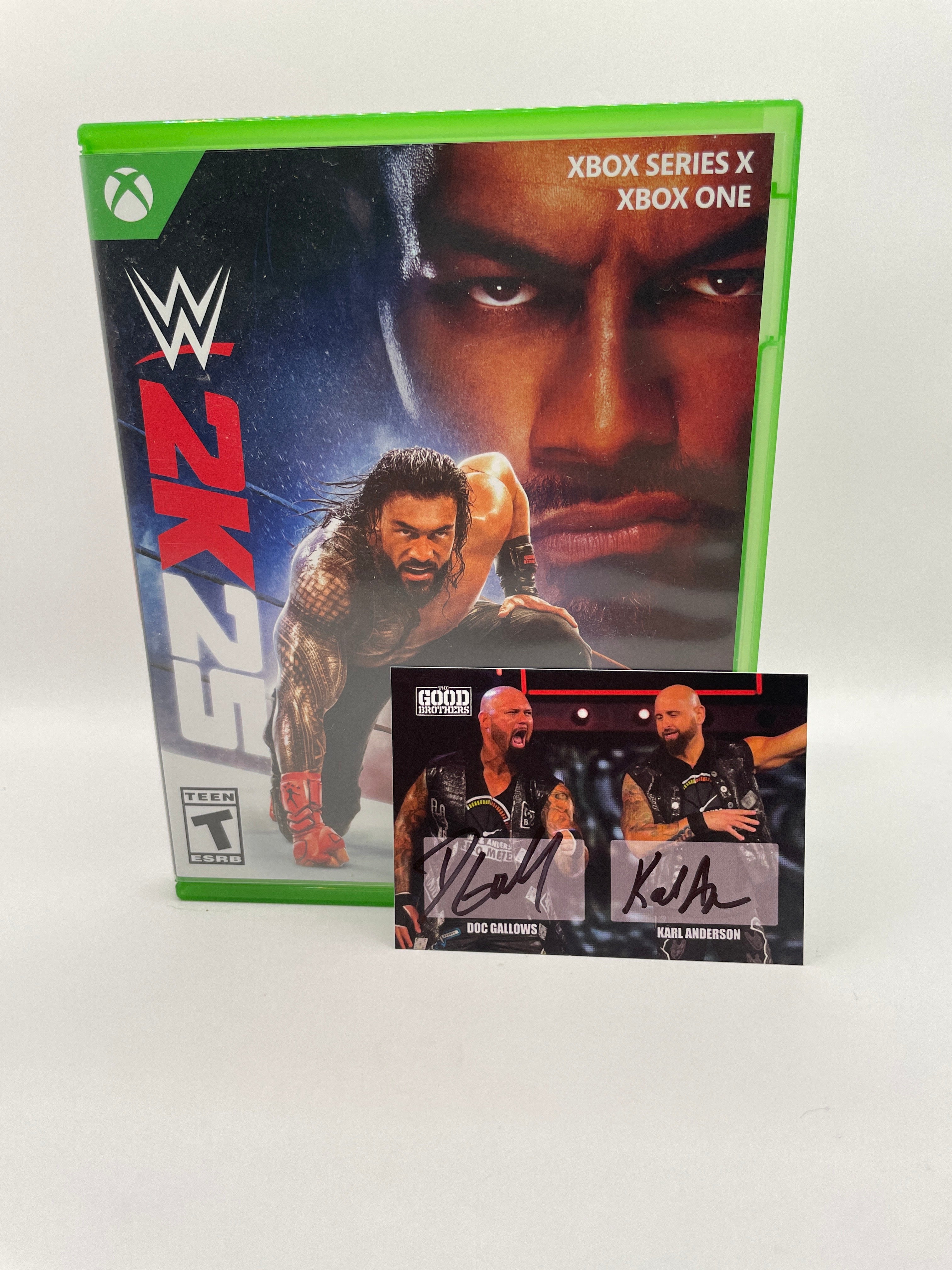 WWE 2K25 SIGNED ON DISC/LIMITED EDITION CARD DOC GALLOWS/KARL ANDERSON CL02 (CIB) Xbox Series X