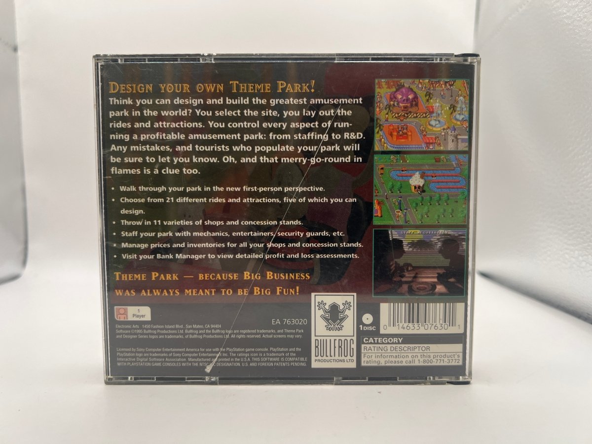 Theme Park CL01 (CIB) Playstation One