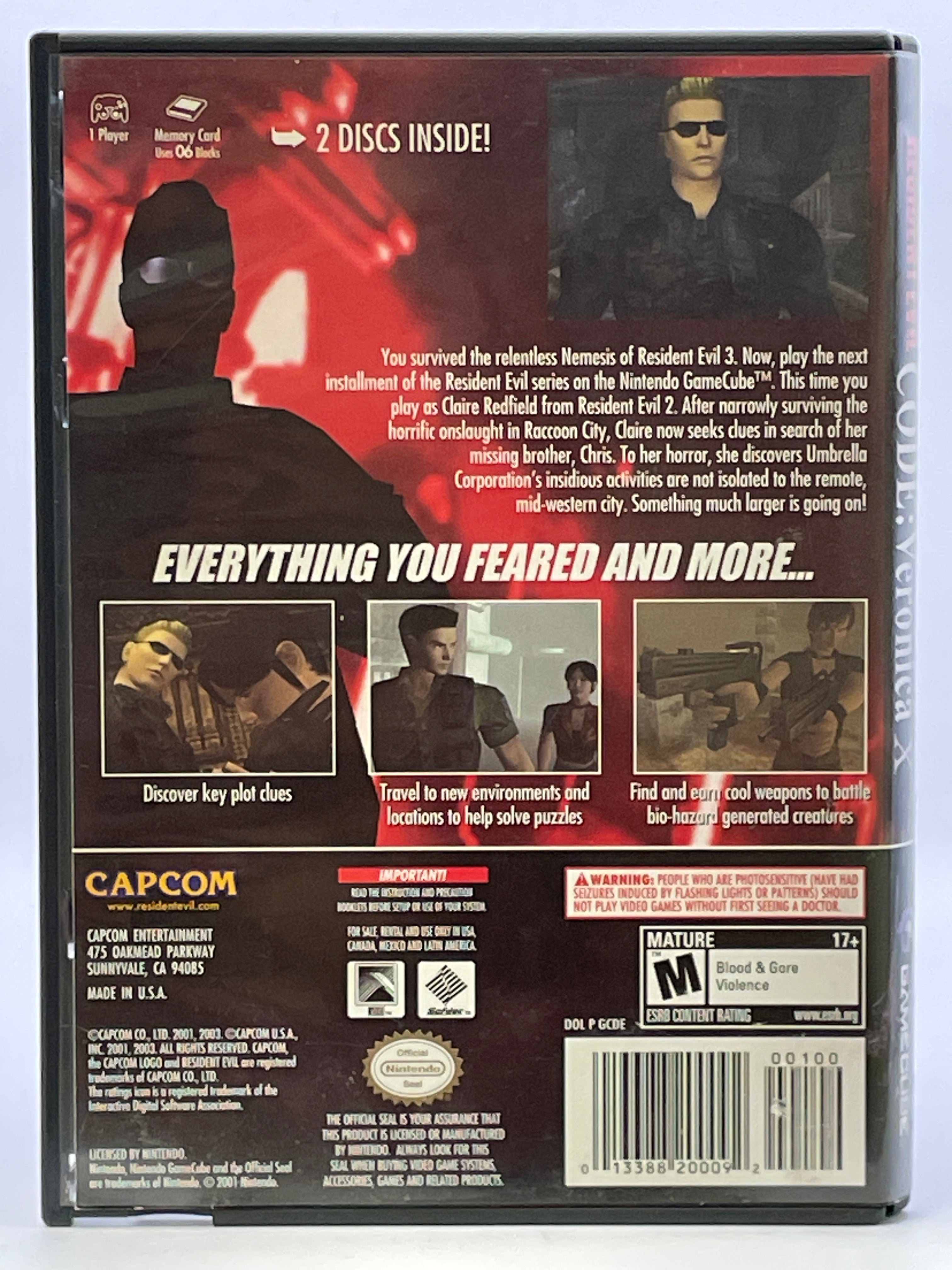 Resident Evil Code Veronica X CL02 (CIB) Gamecube