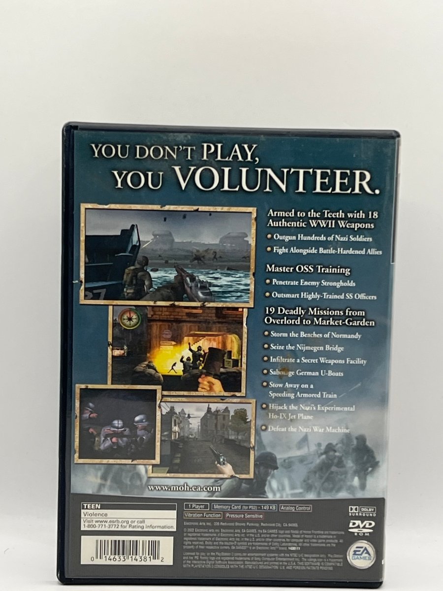 Medal of Honor Frontline CL01 (CIB) PlayStation 2