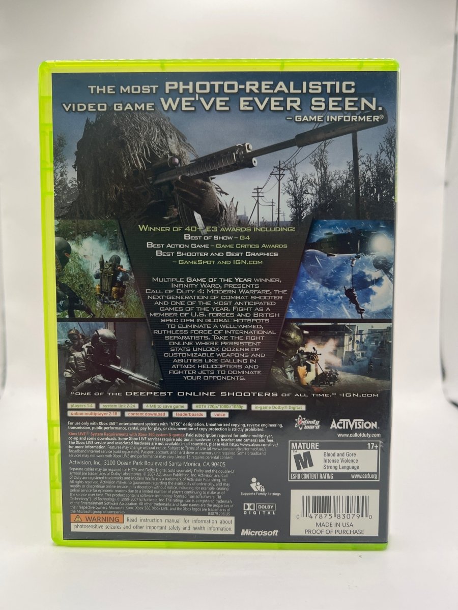 Call of Duty 4: Modern Warfare CL03 (CIB) Xbox 360