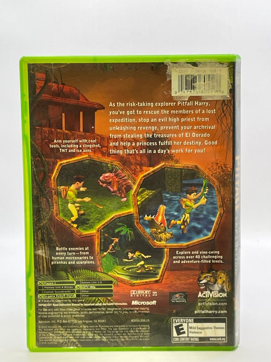 Pitfall The Lost Expedition CL01 (Missing Manual) Original Xbox