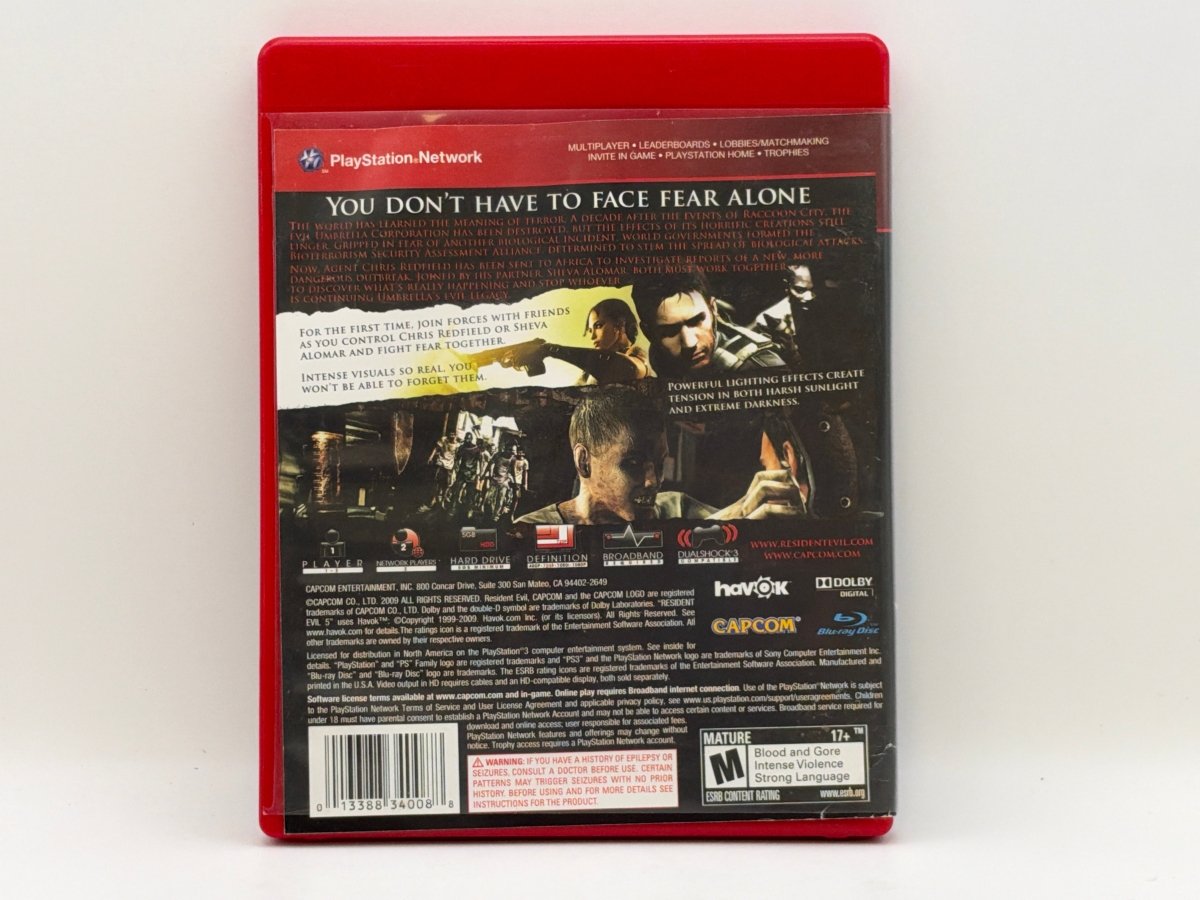 Resident Evil 5 [Greatest Hits] CL01 (CIB) Playstation 3