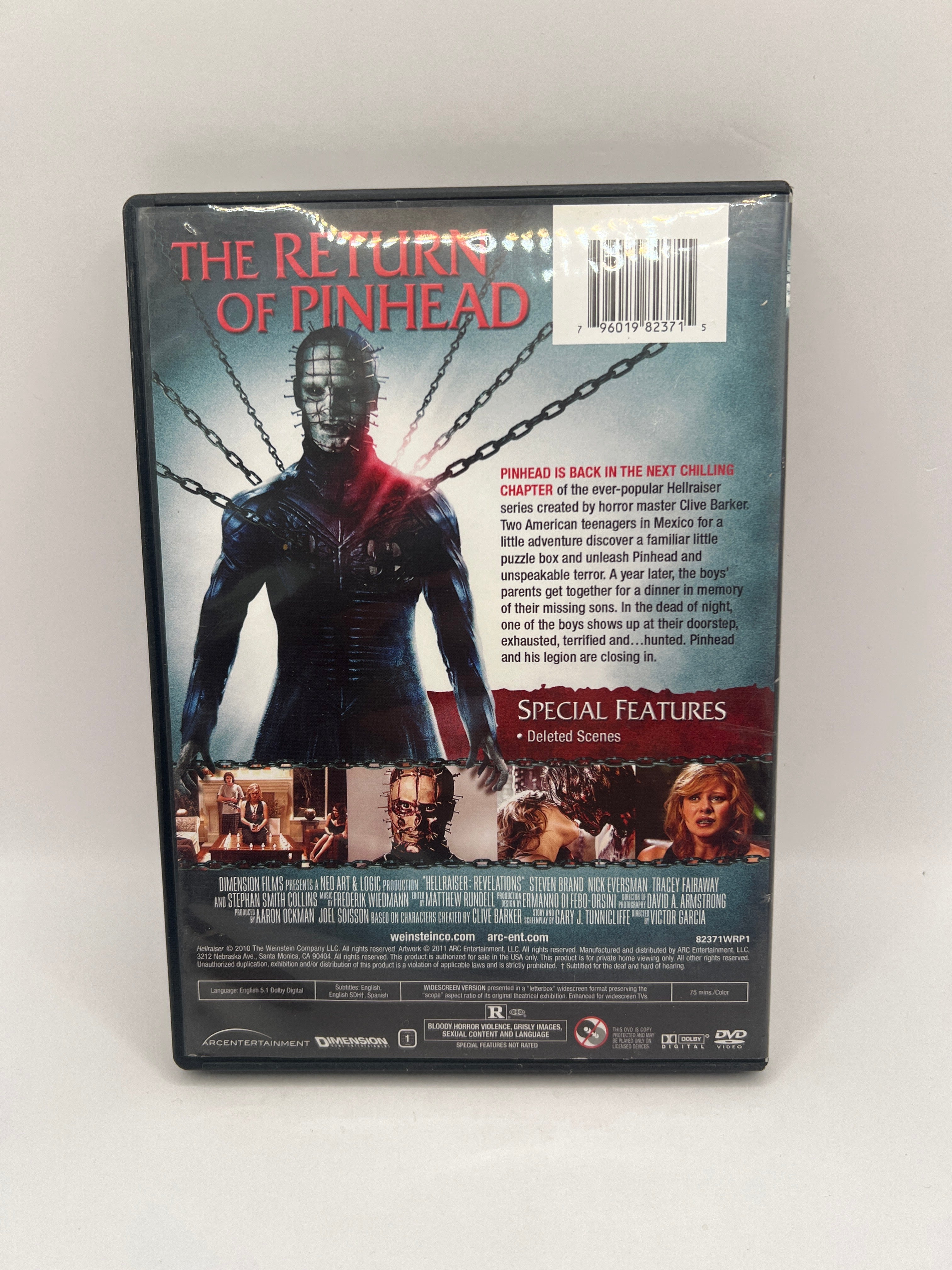 Hellraiser: Revelations (2011) Used DVD