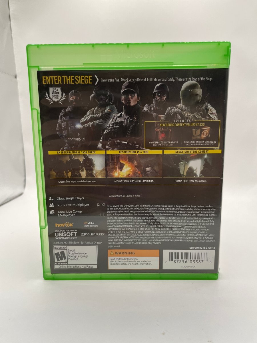 Rainbow Six Siege [Advanced Edition] CL01 (CIB) Xbox One