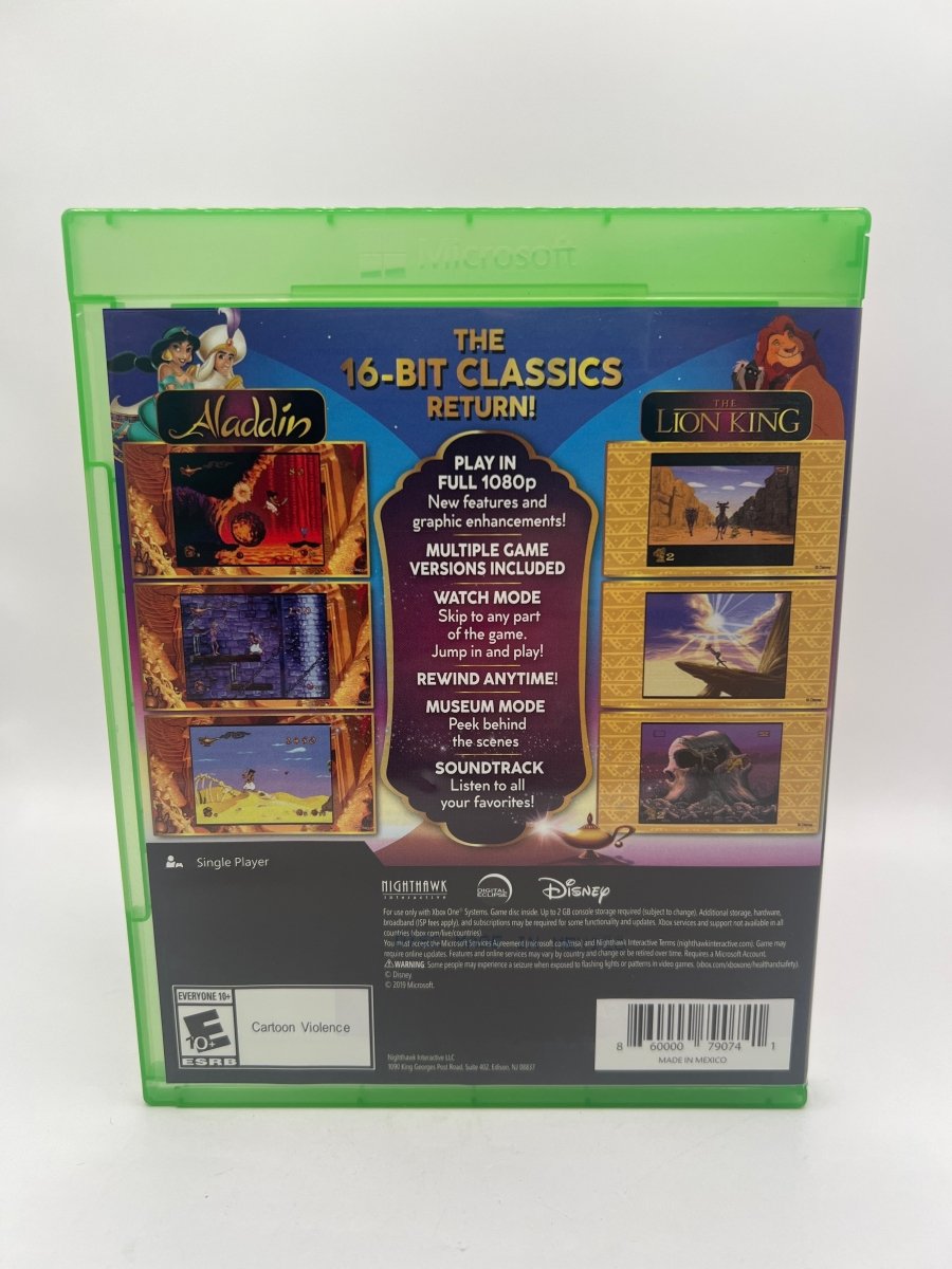 Disney Classic Games: Aladdin and The Lion King CL01 (CIB) Xbox One