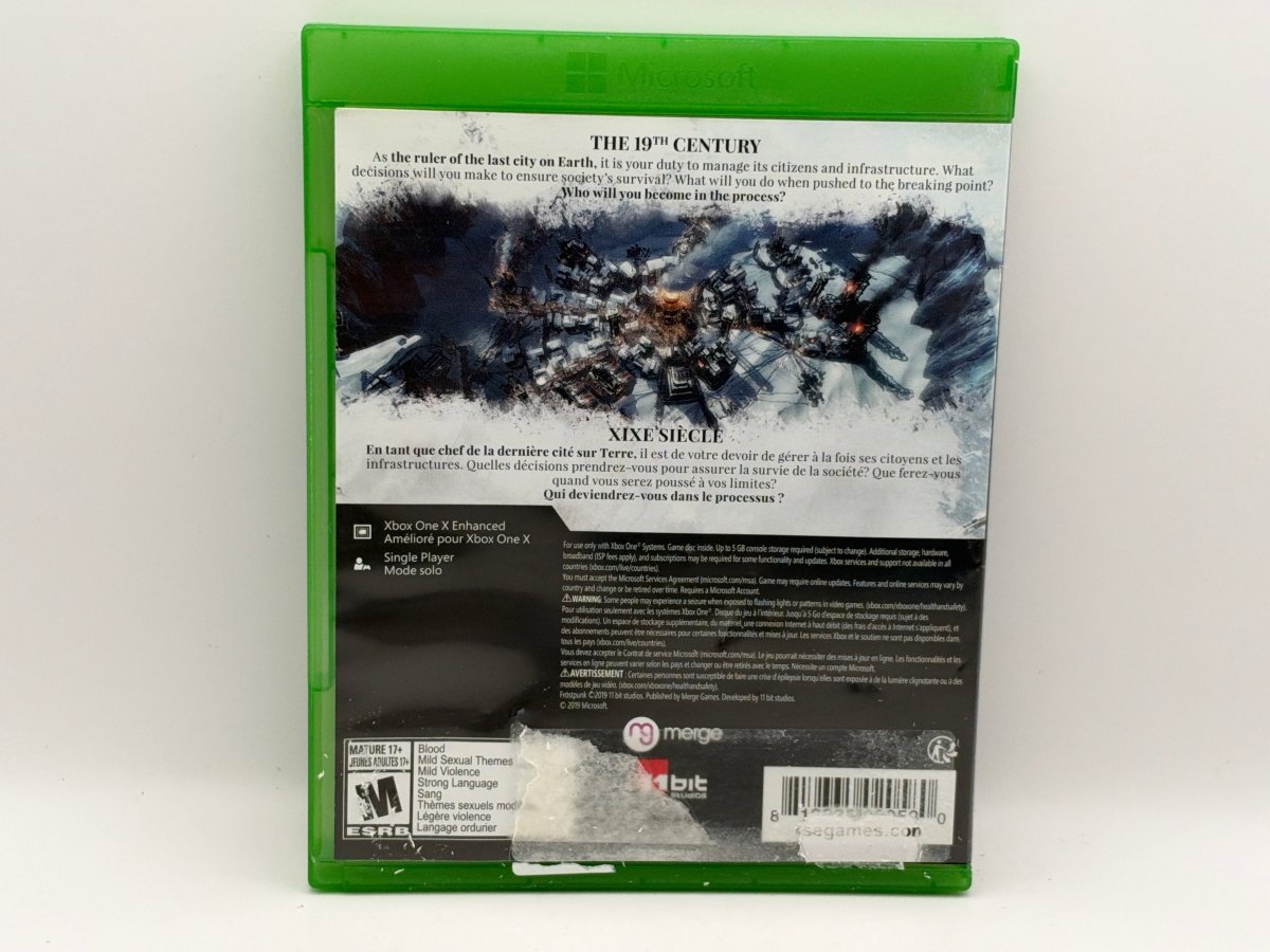 Frostpunk: Console Edition CL01 (CIB) Xbox One