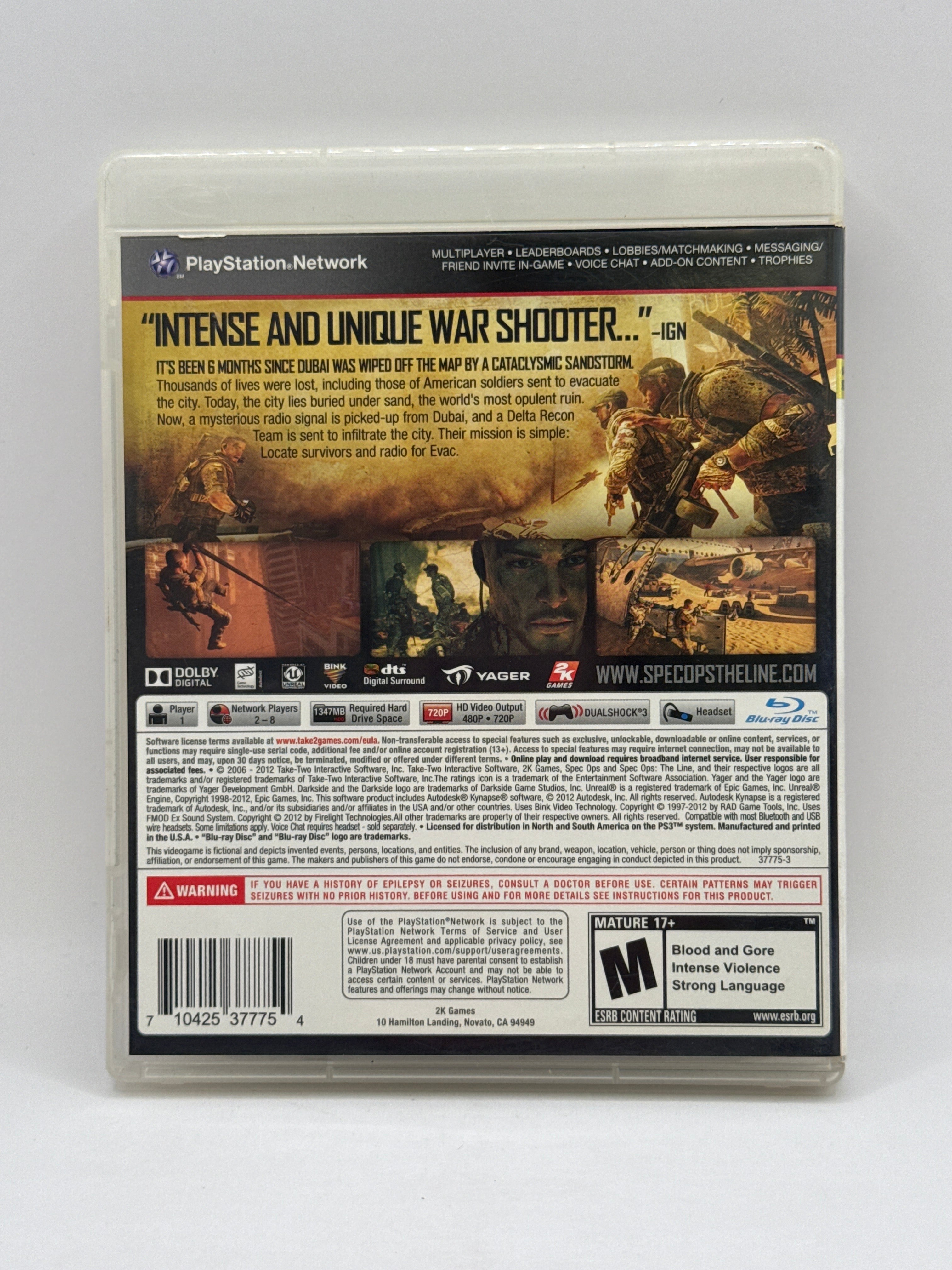 Spec Ops The Line Premium Edition CL01 (CIB) PlayStation 3