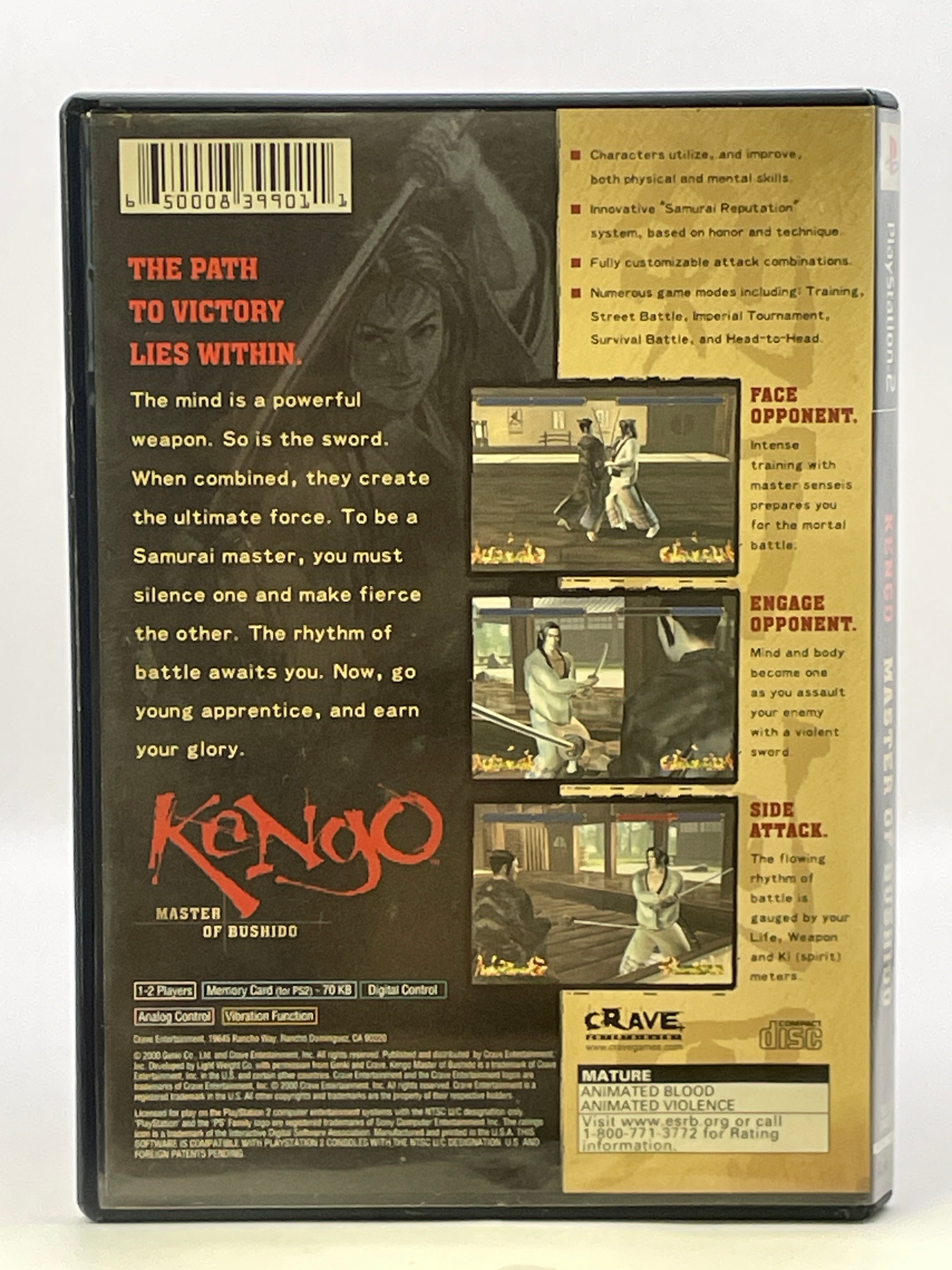 Kengo Master Bushido CL01 (Missing Manual) PlayStation 2