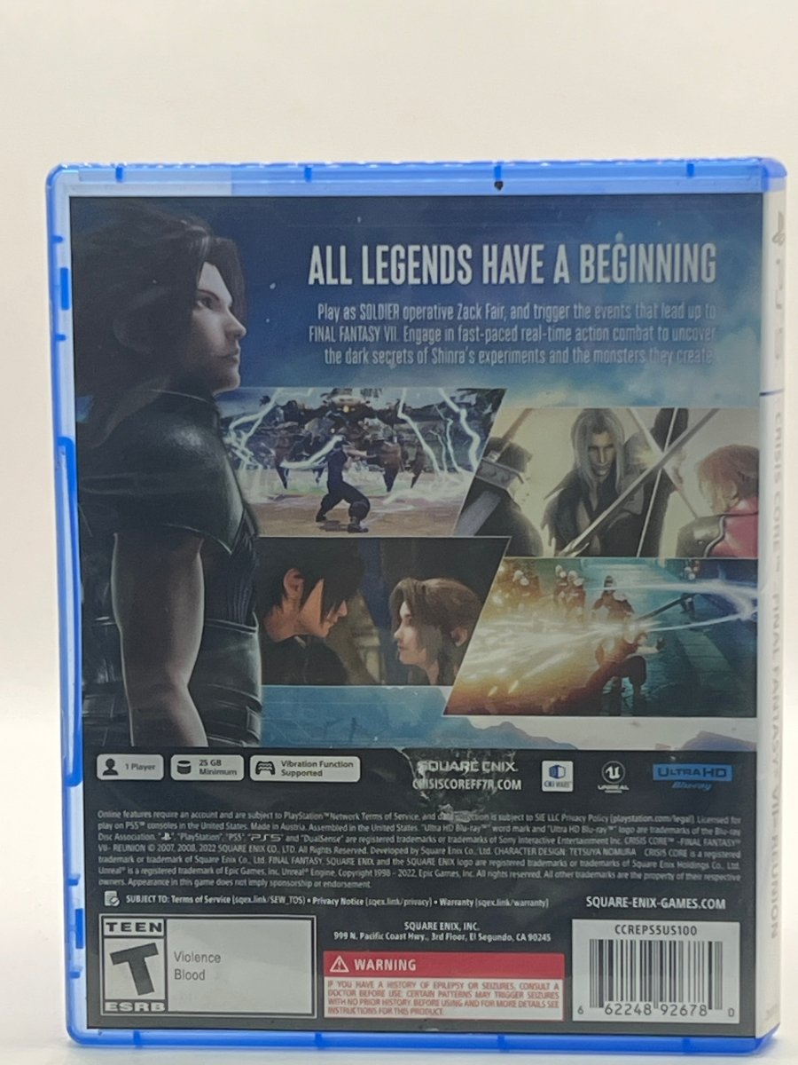 Crisis Core: Final Fantasy VII Reinion CL01 (CIB) PlayStation 5