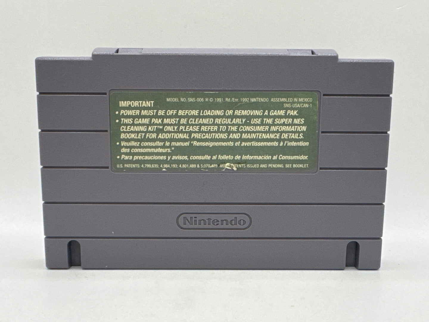 X-Men Mutant Apocalypse CL01 (Cart Only) Super Nintendo