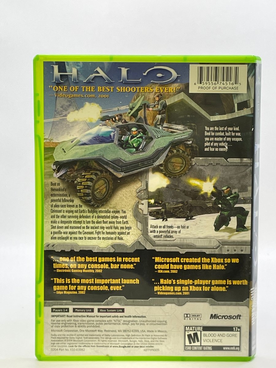 Halo: Combat Evolved CL01 (Missing Manual) Original Xbox