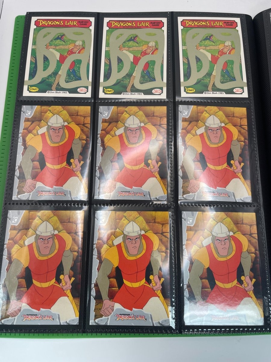 Fleer 1983 & 2024 Cardsmith Dragon's Lair Scratch Off Cards & Stickers Lot