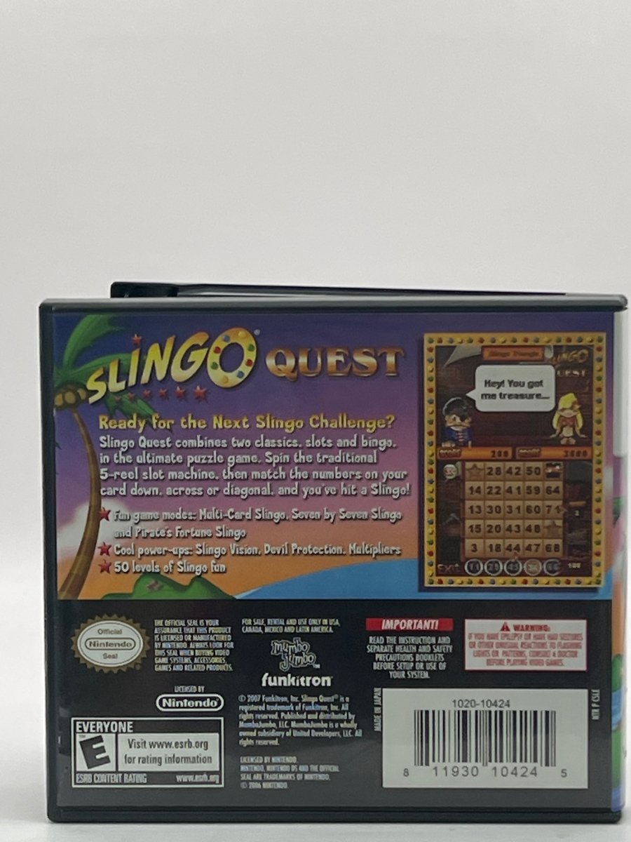 Slingo Quest CL01 (CIB) Nintendo DS