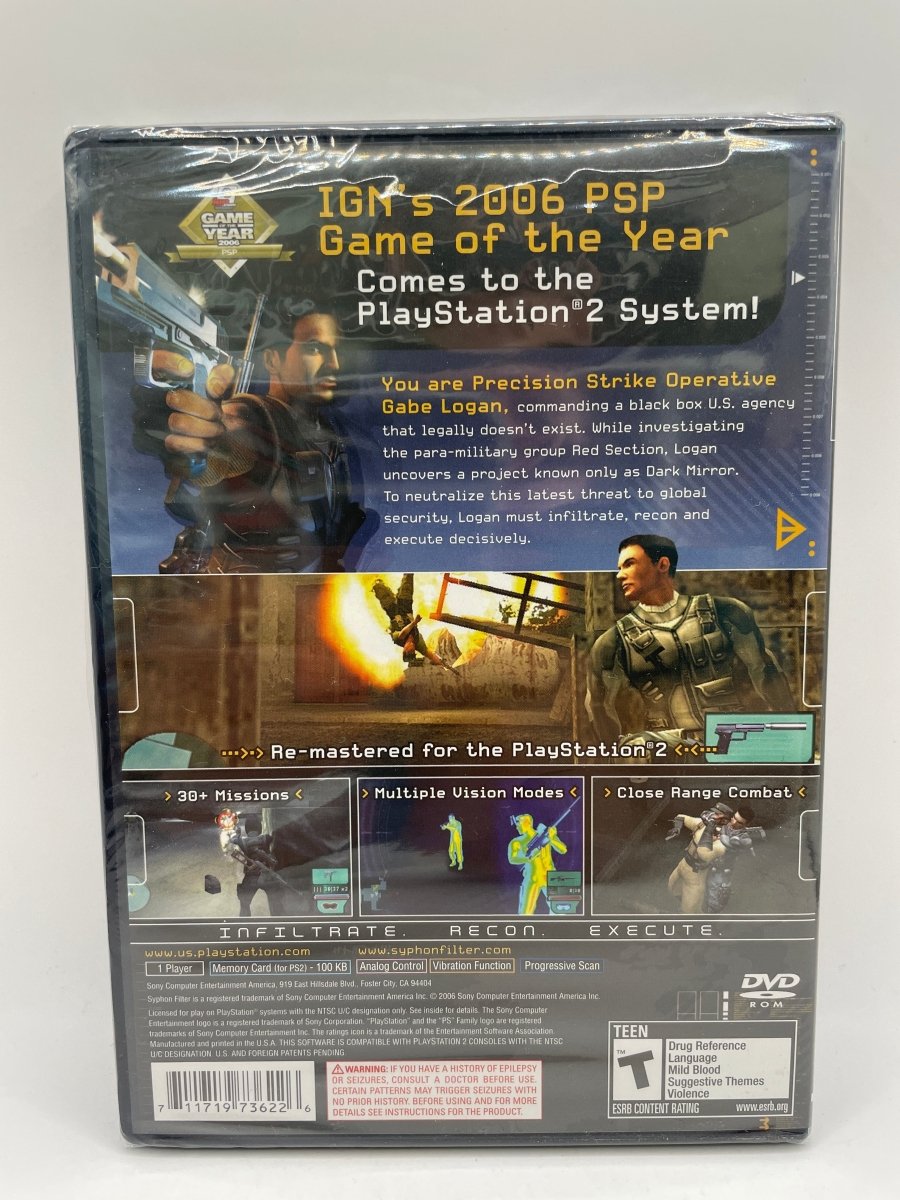 Syphon Filter Dark Mirror CL11 (NEW) PlayStation 2