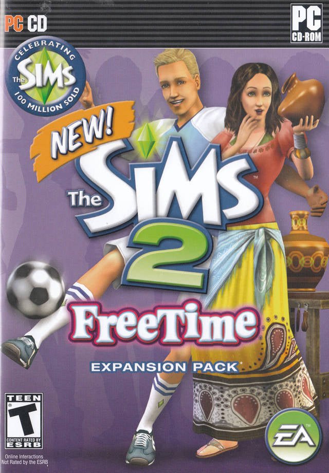 The Sims 2 Freetime (Expansion Pack) - Complete In Box - PC Game