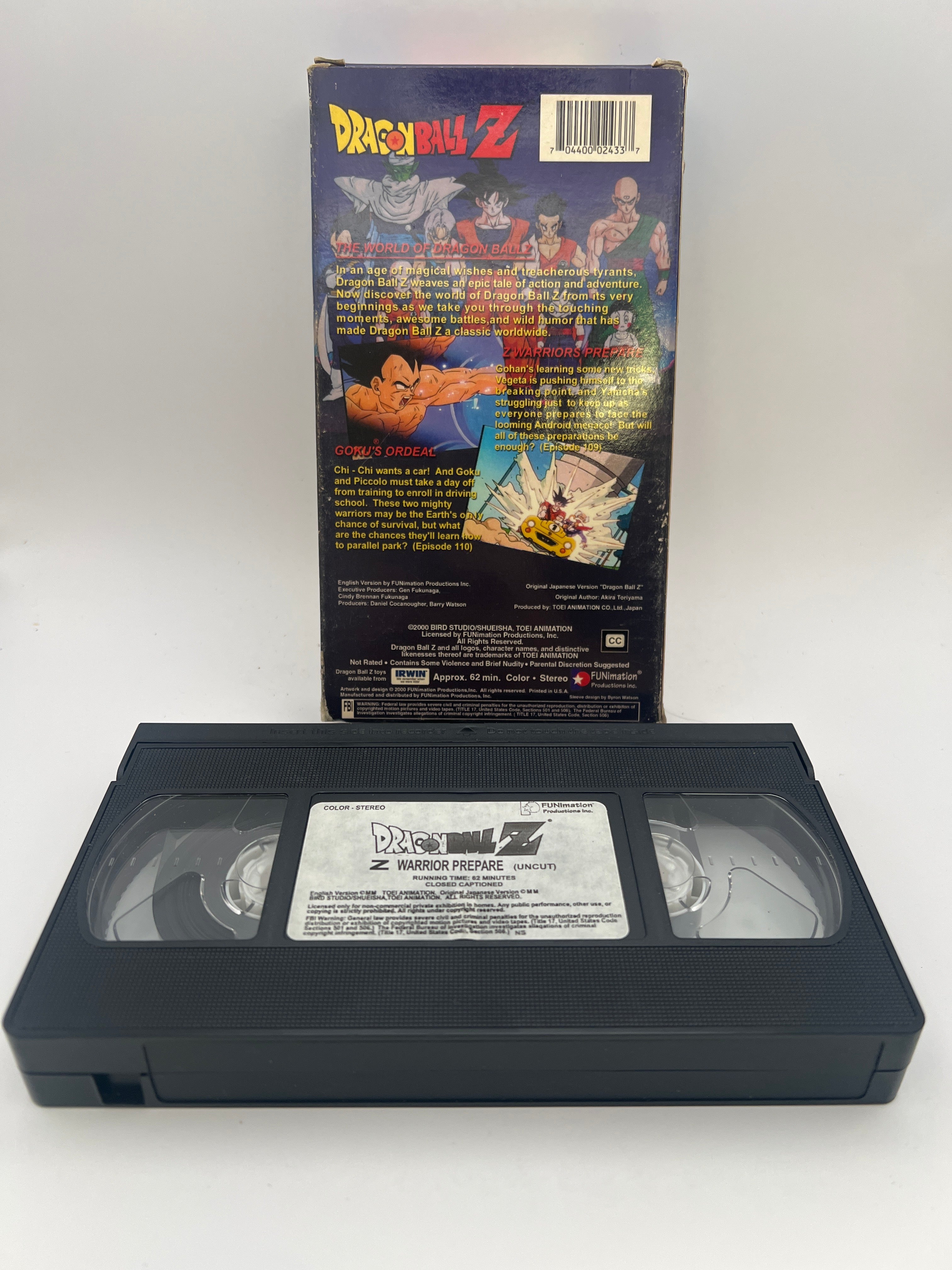 Dragon Ball Z - Z Warrior Prepare (Uncut) (2000) Used VHS