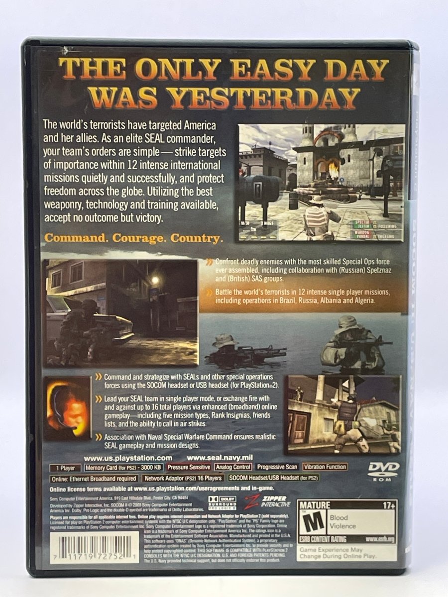 SOCOM II US Navy Seals CL05 (CIB) PlayStation 2