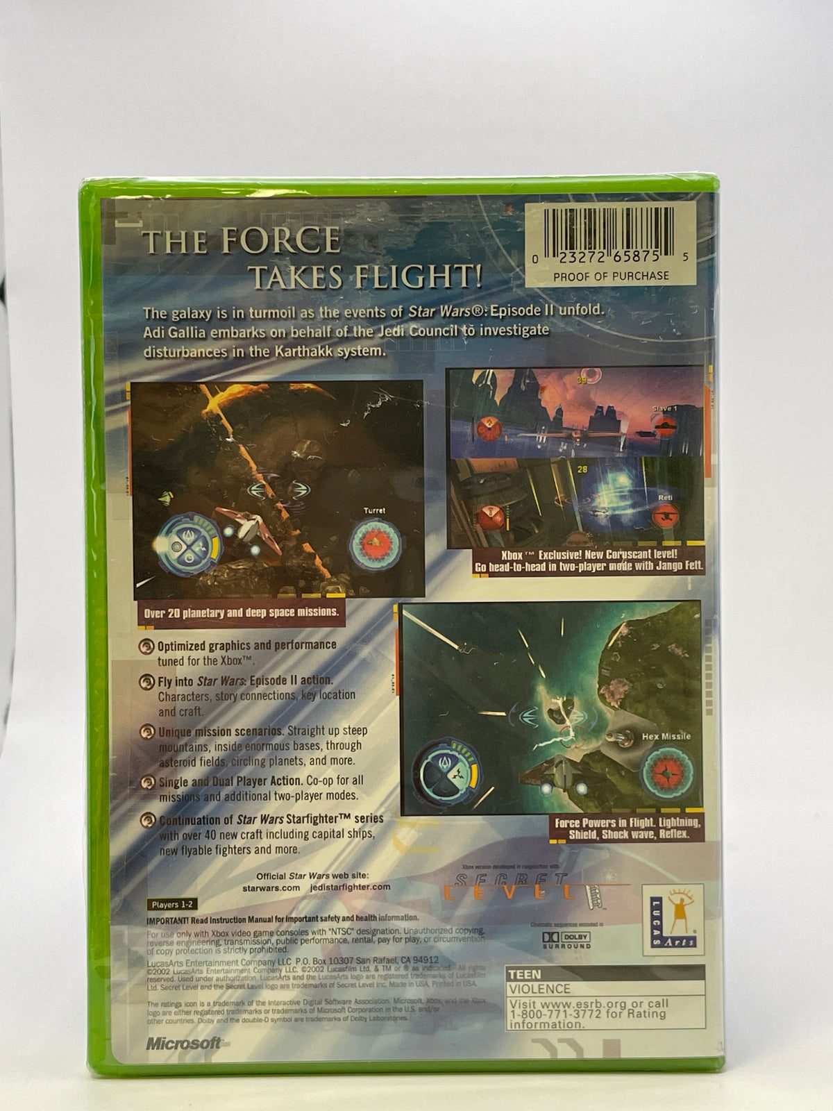 Star Wars Jedi Starfighter CL01 (NEW) Original Xbox