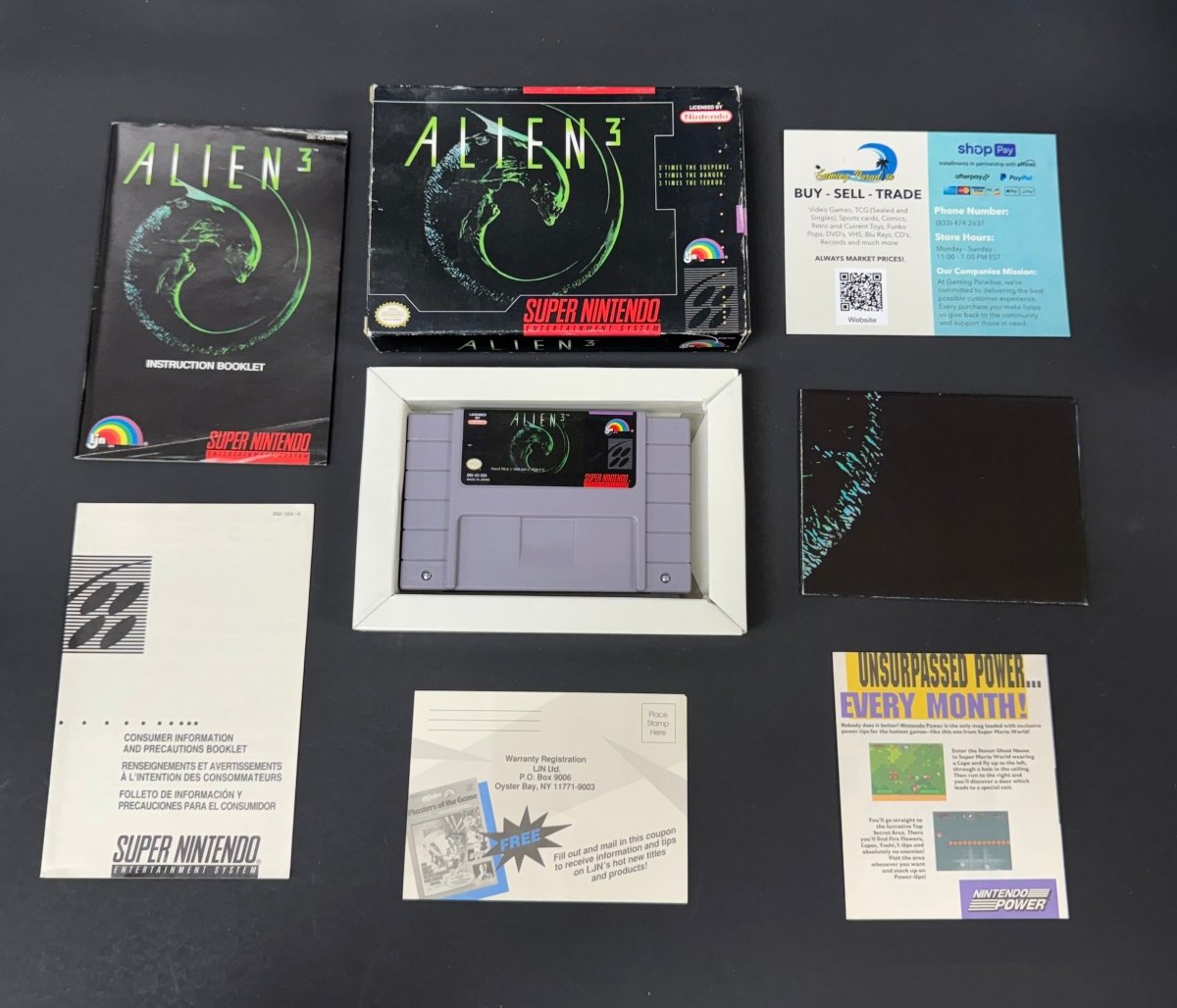 Alien 3 Super Nintendo CL 01