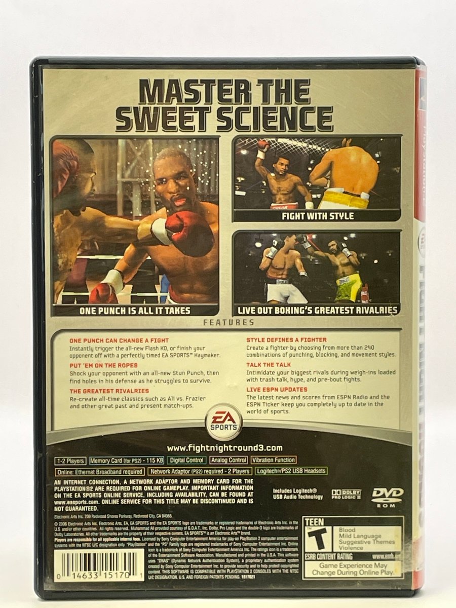 Fight Night Round 3 [Greatest Hits] CL01 (CIB) PlayStation 2