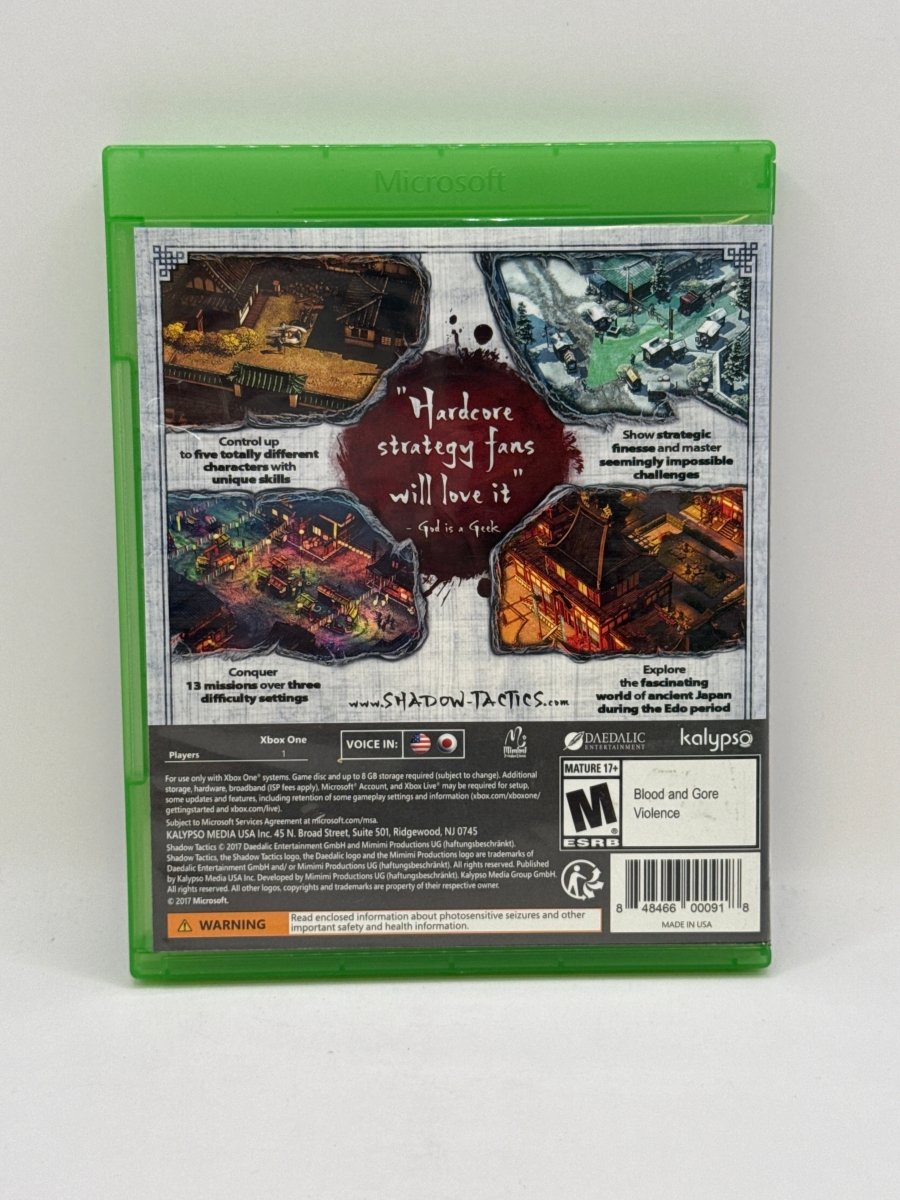 Shadow Tactics: Blades of the Shogun CL01 (CIB) Xbox One