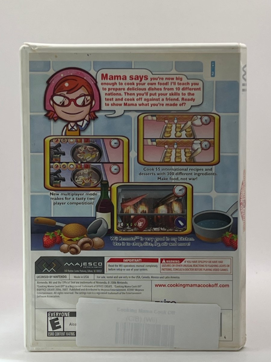 Cooking Mama: Cook Off CL01 (CIB) Nintendo Wii