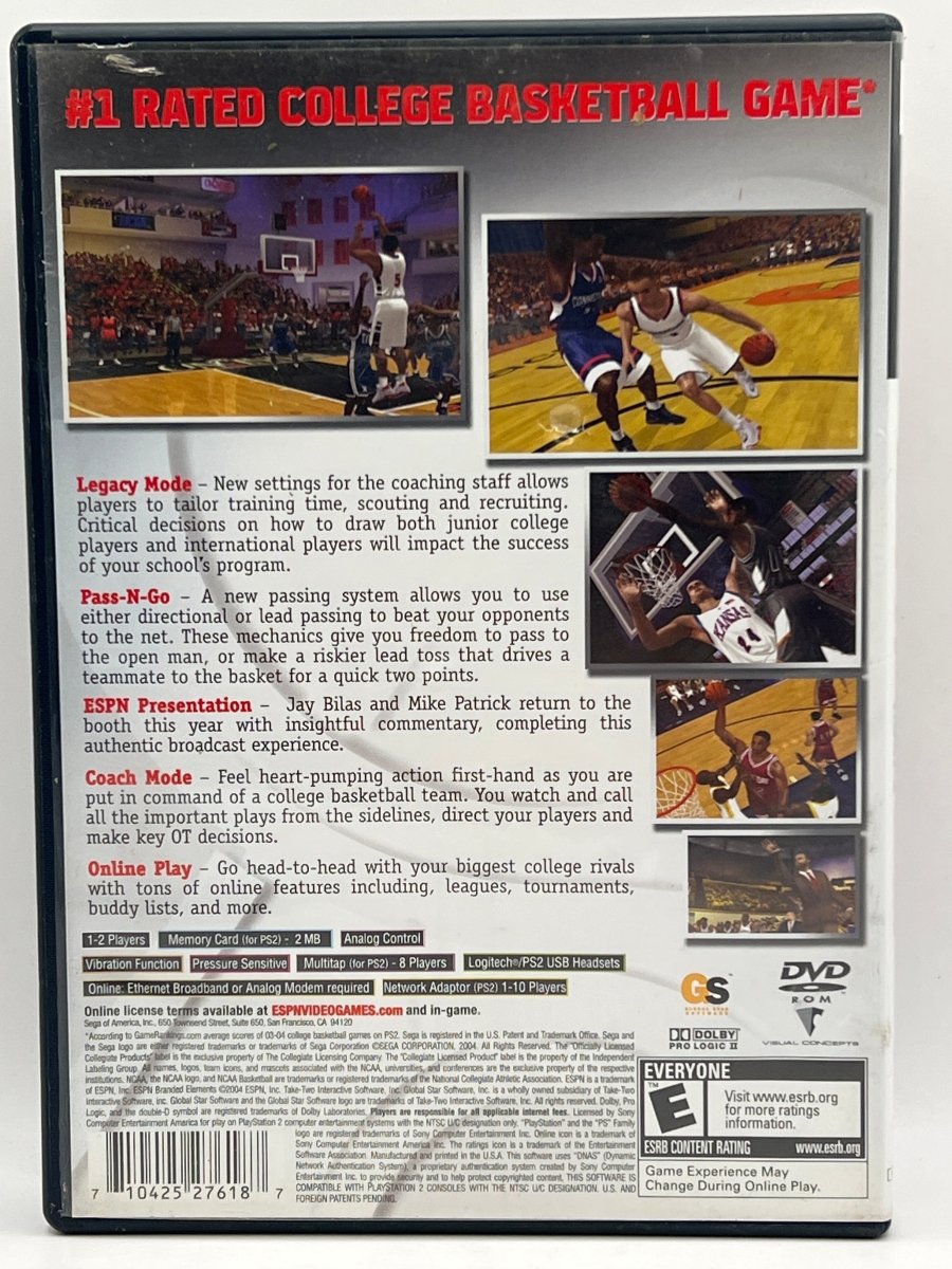 ESPN College Hoops 2K5 CL01 (CIB) PlayStation 2