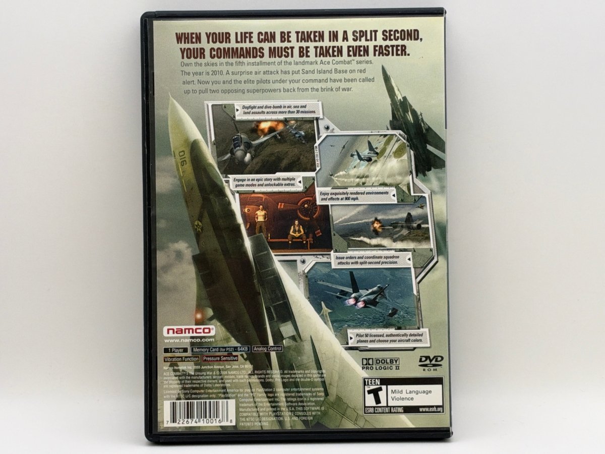 Ace Combat 5 Unsung War CL01 (CIB) PlayStation 2