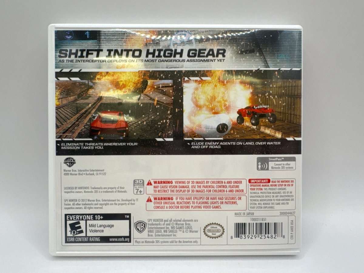 Spy Hunter CL01 (CIB) Nintendo 3DS